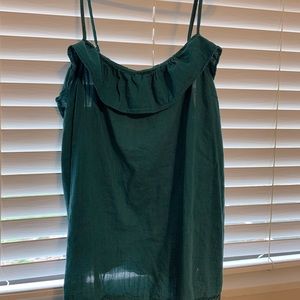 Linen blend floaty, flirty tank